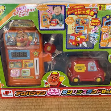 호빵맨 숫자 피피피! 주유소 세트 (하자품)