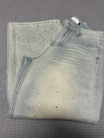 qung 그라데이션 비쥬 와이드 데님 M 사이즈 미사용 새상품