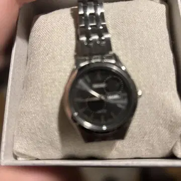 SEIKO 실버 쿼츠 손목시계 새상품급