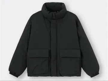 [ 새상품급 ] GU 히트 패디드 스탠드 블루종 S