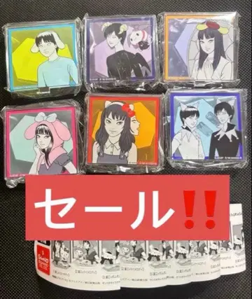 이토 준지 산리오 캐릭터즈 이펙트!! 아크릴 스탠드 전 6종 세트