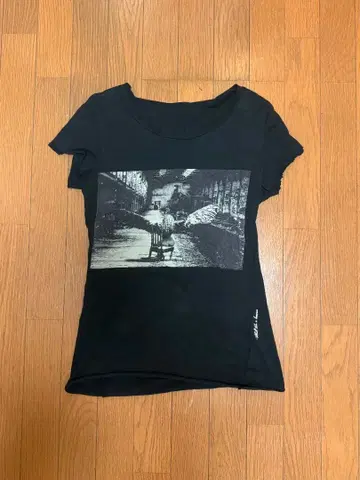 T셔츠 블랙 IFSIXWASNINE