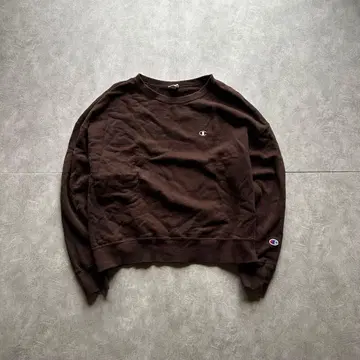 archive champion grunge sweat y2k brown