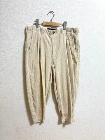 FAT 코듀로이 와이드 팬츠 화이트 TITCH (M 사이즈)