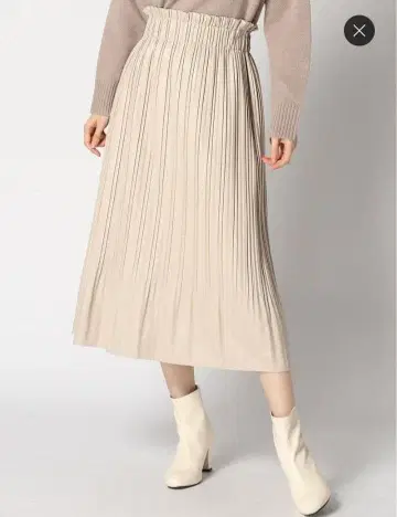 [ 새상품급 ] 캐서린 로스 플리츠 스커트 그레이지 롱 가을 옷