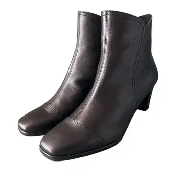 [ 미사용 새상품 ] 숏부츠 올웨더 밑창 블랙 사이드 지퍼 25.5