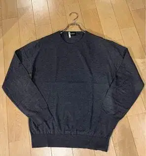 [ 새상품급 ] 존스메들리 코튼 니트 긴팔 차콜 그레이 M