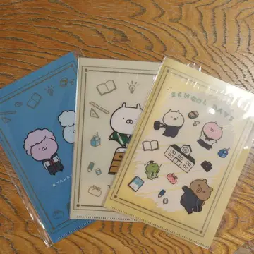 우사마루 SCHOOL DAYS 3포켓 클리어 파일 3장 세트