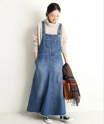 SLOBE IENA 슬로브 이에나 볼륨 플레어 오버롤 스커트