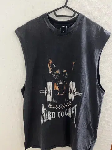 LYFT 탱크탑 블랙 도베르만 슬리브리스 L 완판템