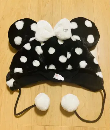 디즈니 미니 팬캡 도트 무늬