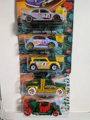 핫휠 미니카 세트 5대