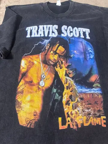 트래비스 스콧 T셔츠 XL 블랙