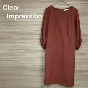 클리어 임프레션 [2] 벌룬 슬리브 원피스 택 포함 루즈핏