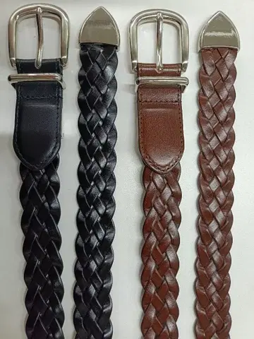 3점 비죠 가죽 메쉬 벨트 프리 사이즈 푼타레