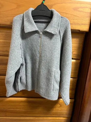 로리즈팜 엘리 ZIP 니트 블루종