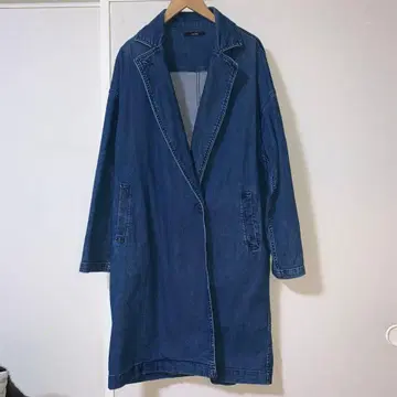 SOMETHING 데님 롱 코트 M 사이즈 오버 사이즈