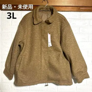 택 포함 아베일 아우터 브라운 빅 사이즈 3L 안도 우이