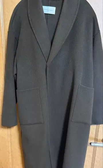 na.e 다크 브라운 롱 코트