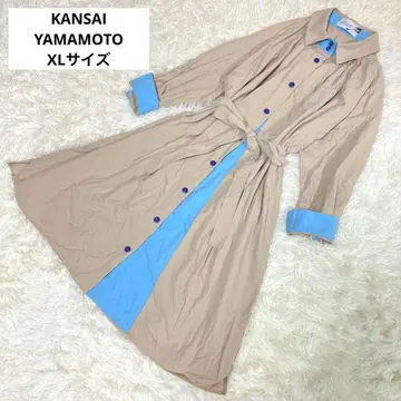 새상품급 빅 사이즈 SUPER LADY 야마모토 간사이 롱 셔츠 원피스