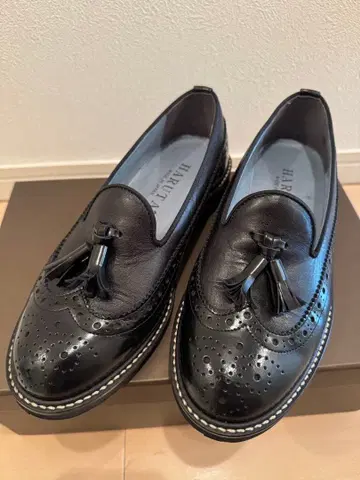 HARUTA 태슬 로퍼 윙팁 블랙