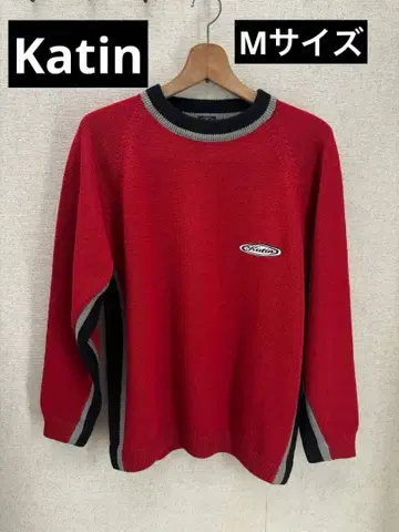 USA 브랜드 Katin 레드 크루넥 스웨터 M 사이즈