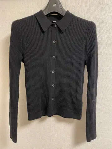 유니클로 리브 폴로 가디건