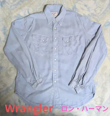 론 헤르만 x 랭글러 웨스턴 긴팔 셔츠 블루 인디고