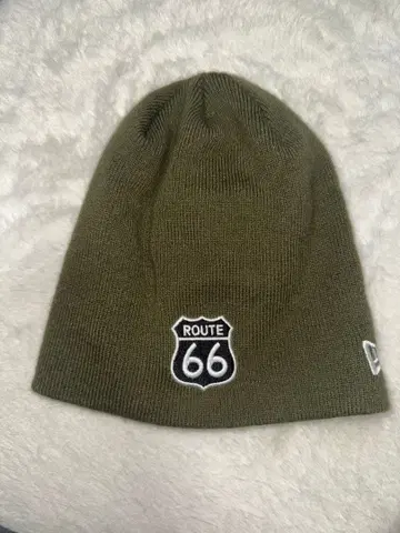 루트 66 자수 올리브 그린 비니