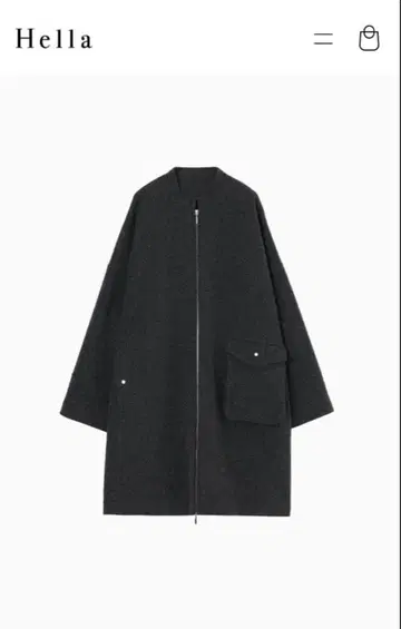 Hella DOUBLE ZIP REVER CO 더블 지퍼 리버 코트