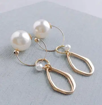 참 탈부착 가능 사토식 이어커프 (뷰티 커프) 골드 오벌