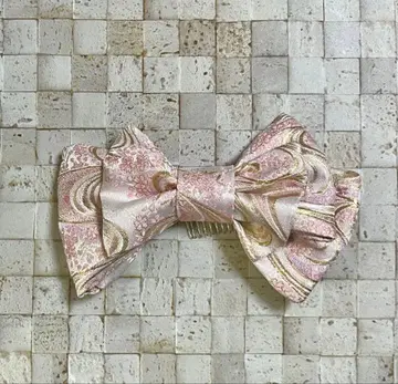 성인식 머리 장식 머리핀 리본