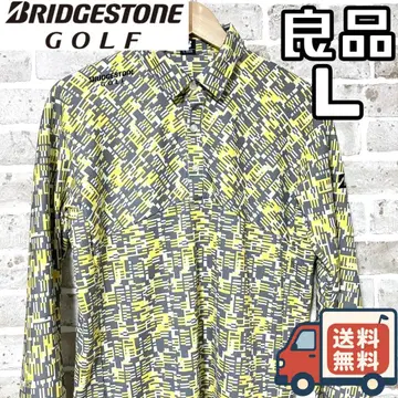 24시간 이내/선착순 브릿지스톤 골프 남성용 긴팔 피케 셔츠 L 사이즈