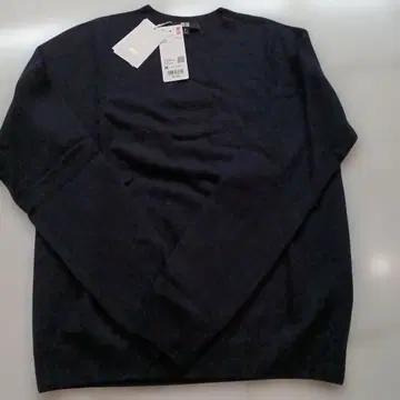 UNIQLO 100% 캐시미어 긴팔 스웨터 M 네이비