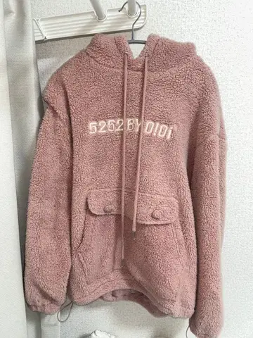 5252 by O!Oi 플리스 후드티 핑크 F