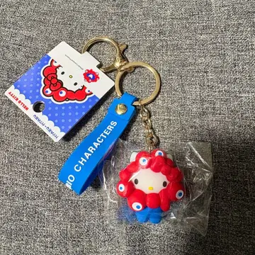 오사카 만박 한정판 산리오 미야쿠미야쿠 헬로키티 키링