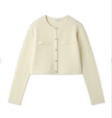 셀포드 울 100% 비쥬 버튼 가디건