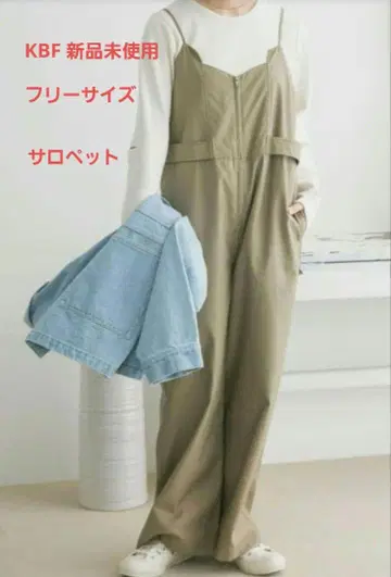 KBF 프론트 ZIP 살로펫 올리브 오버롤 올인원