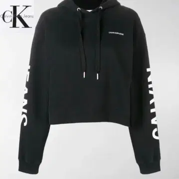 Calvin Klein Jeans 빅 로고 풀오버 후드티 [ S ]