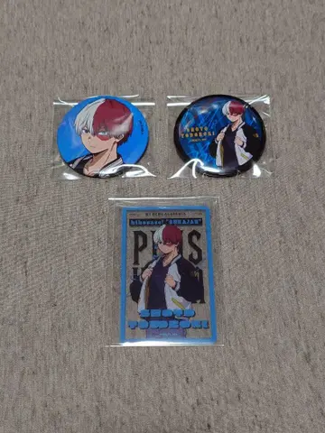 나의 히어로 아카데미아 히로아카 토도로키 쇼토 캔뱃지 클리어 카드