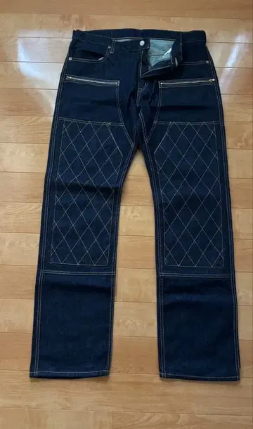 코지마 진스 KOJIMA GENES 더블니 데님 팬츠 다크 네이비 W38