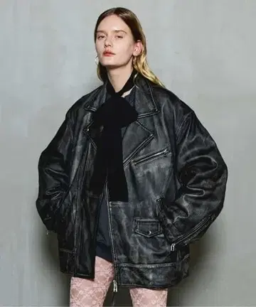 MAISON SPECIAL 레더 라이더스 재킷