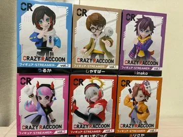 GiGO 한정판 CRAZY RACCOON 피규어 6종 세트