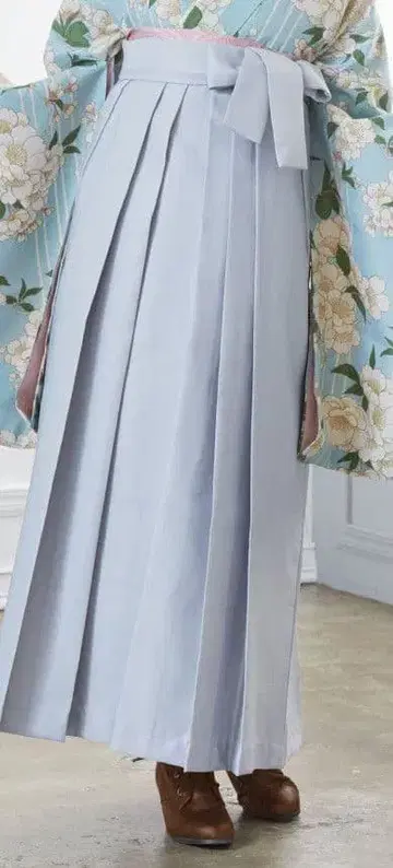 새상품 졸업식 사은회용 하카마 M 사이즈 라이트 블루