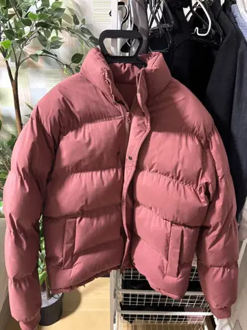 Eclipse & Nocturne 남녀 공용 핑크 다운 자켓