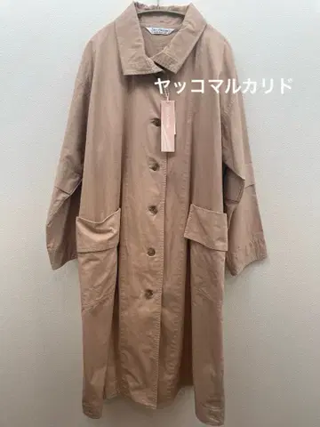 야코마루카리도 베이지 오버 사이즈 트렌치코트 택 포함