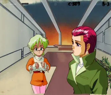 갈포스 엘자 라미 셀 애니메이션 셀화 손글씨 배경