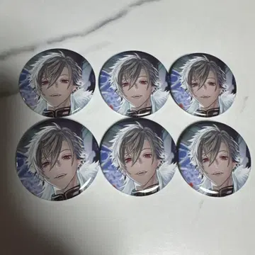 니지산지 쿠츠하 POPUP 200만 명 기념 캔뱃지 6개 2