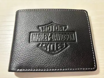 HARLEY-DAVIDSON 블랙 이단 접이식 지갑