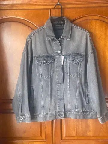 유니클로 그레이 데님 자켓 여성용 XL 미사용 새상품